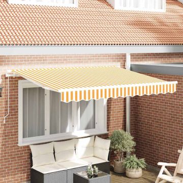 Tenda retrattile Giallo 300 x 200 cm Tessuto