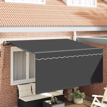 Tenda retrattile Antracite 300 x 200 cm Tessuto