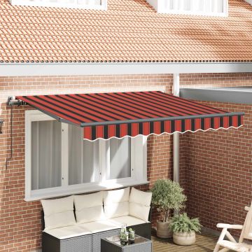 Tenda retrattile Arancione 300 x 200 cm Tessuto