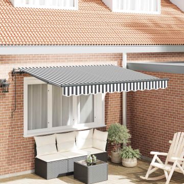 Tenda retrattile Antracite 300 x 200 cm Tessuto