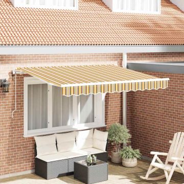 Tenda retrattile Giallo 300 x 200 cm Tessuto