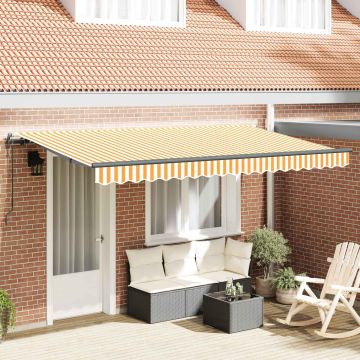 Tenda retrattile Giallo 350 x 200 cm Tessuto