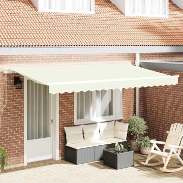 Tenda retrattile Crema 400 x 200 cm Tessuto