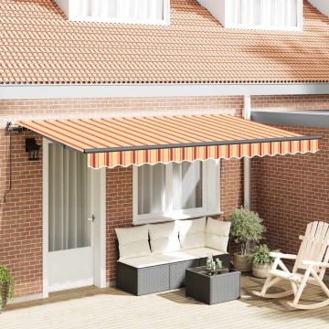 Tenda retrattile Giallo 400 x 200 cm Tessuto