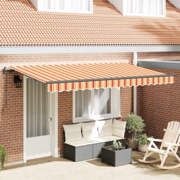 Tenda retrattile Giallo 400 x 200 cm Tessuto