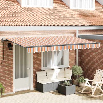 Tenda retrattile Multicolore 400 x 200 cm Tessuto