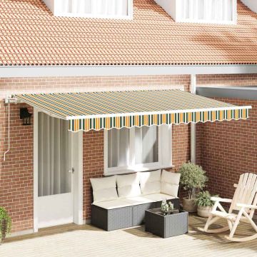 Tenda retrattile Verde 400 x 200 cm Tessuto