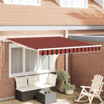 Tenda retrattile arancione e marrone 300 x 250 cm
