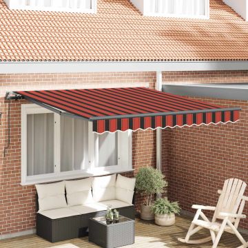 Tenda retrattile arancione e marrone 300 x 250 cm