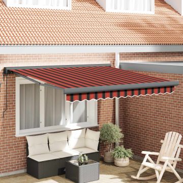 Tenda retrattile Arancione e Marrone 300 x 250 x 165 cm