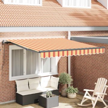 Tenda retrattile Giallo e Arancione 300 x 250 cm