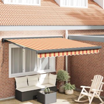 Tenda retrattile Giallo e Arancione 300 x 250 x 165 cm