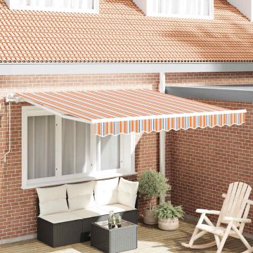 Tenda retrattile Multicolore 300 x 250 cm Tessuto e Alluminio