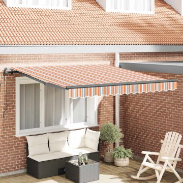 Tenda retrattile Multicolore 300 x 250 cm Tessuto e Alluminio