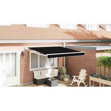 Tenda retrattile Nero 300 x 250 x 165 cm Poliestere e Metallo