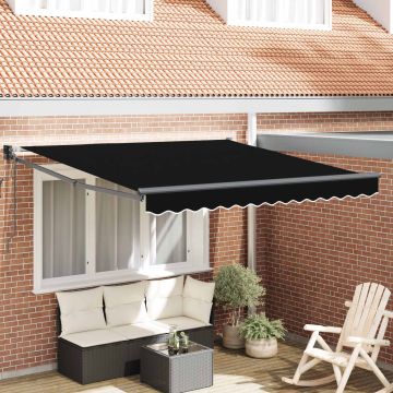 Tenda retrattile Nero 300 x 250 x 165 cm Poliestere e Metallo
