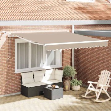 Tenda retrattile Beige 300 x 250 cm Poliestere