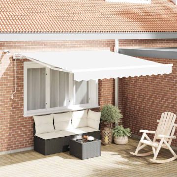 Tenda retrattile Bianco 300 x 250 cm Poliestere