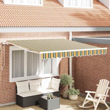 Tenda retrattile Verde e giallo 300 x 250 cm