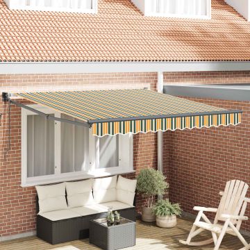 Tenda retrattile Verde e Giallo 300 x 250 x 165 cm