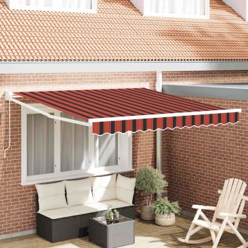 Tenda retrattile Arancione e Marrone 350 x 250 x 165 cm