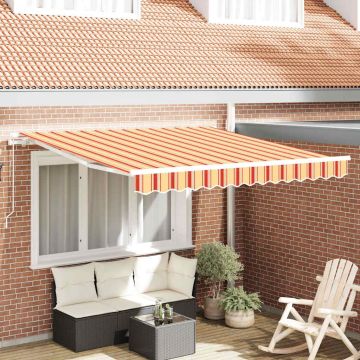 Tenda retrattile Giallo e Arancione 350 x 250 x 165 cm