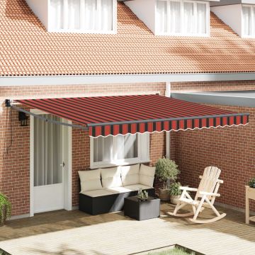 Tenda retrattile arancione e marrone 400 × 300 cm