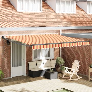 Tenda retrattile Giallo e Arancione 400 × 300 cm