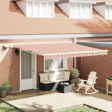 Tenda retrattile Multicolore 400 × 300 cm Tessuto e Alluminio