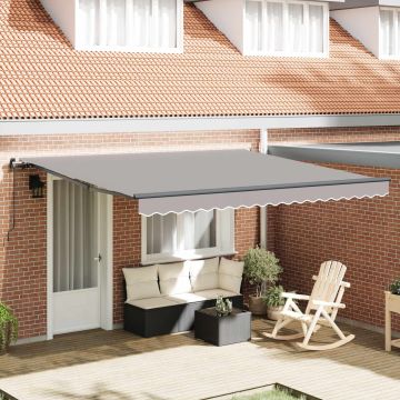 Tenda retrattile Grigio Chiaro 400 × 300 cm