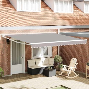 Tenda retrattile Grigio Chiaro 400 × 300 cm