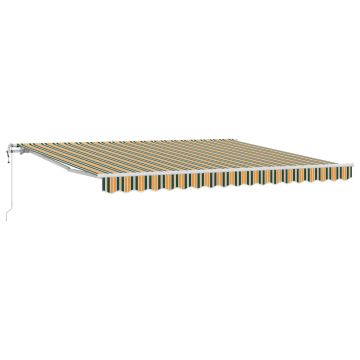 Tenda retrattile Verde e giallo 400 × 300 cm