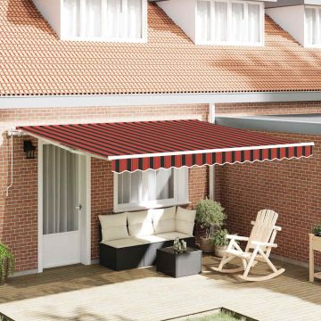 Tenda retrattile arancione e marrone 400 × 350 cm