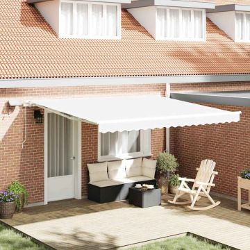 Tenda retrattile con LED solari