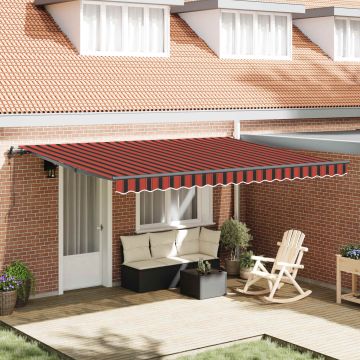 Tenda retrattile arancione e marrone 450 × 300 cm