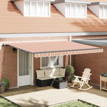 Tenda retrattile Multicolore 450 × 300 cm Tessuto e Alluminio