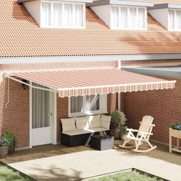 Tenda retrattile Multicolore 450 × 300 cm Poliestere e Metallo