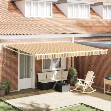 Tenda retrattile Multicolore 450 × 300 cm Poliestere e Metallo
