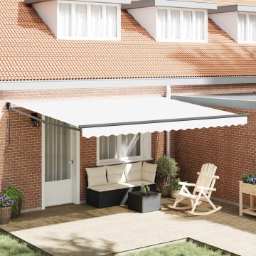 Tenda retrattile Bianco 450 x 300 x 165 cm