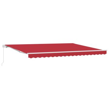 Tenda retrattile Rosso 450 x 300 x 165 cm