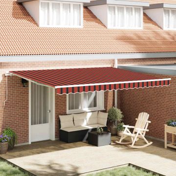 Tenda retrattile Arancione e Marrone 450 x 350 x 165 cm