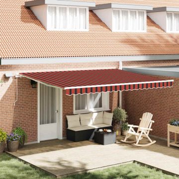 Tenda retrattile arancione e marrone 450 × 350 cm
