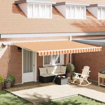 Tenda retrattile Giallo e Arancione 450 × 350 cm