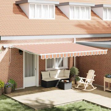 Tenda retrattile Multicolore 450 × 350 cm Tessuto e Alluminio