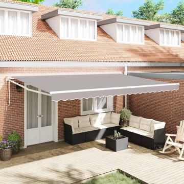 Tenda retrattile Grigio Chiaro 500 x 300 x 165 cm