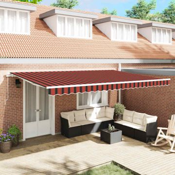 Tenda retrattile Arancione e Marrone 500 × 350 cm