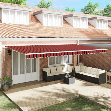 Tenda retrattile Arancione e Marrone 600 × 350 cm