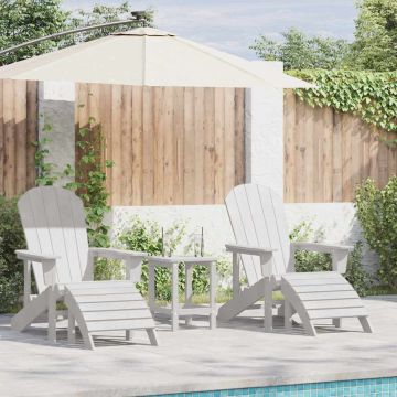 Sedia da Giardino 2 pz Bianco Polietilene