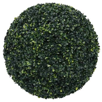 Sfere di Bosso Artificiale con Luci LED 2 pz Verdi 52 cm