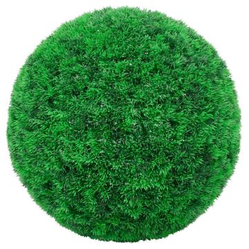 Sfere di Bosso Artificiale con Luci LED 2 pz Verdi 35 cm